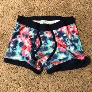 Mossimo Blue & Red Tie-Dye Boxer Briefs Small